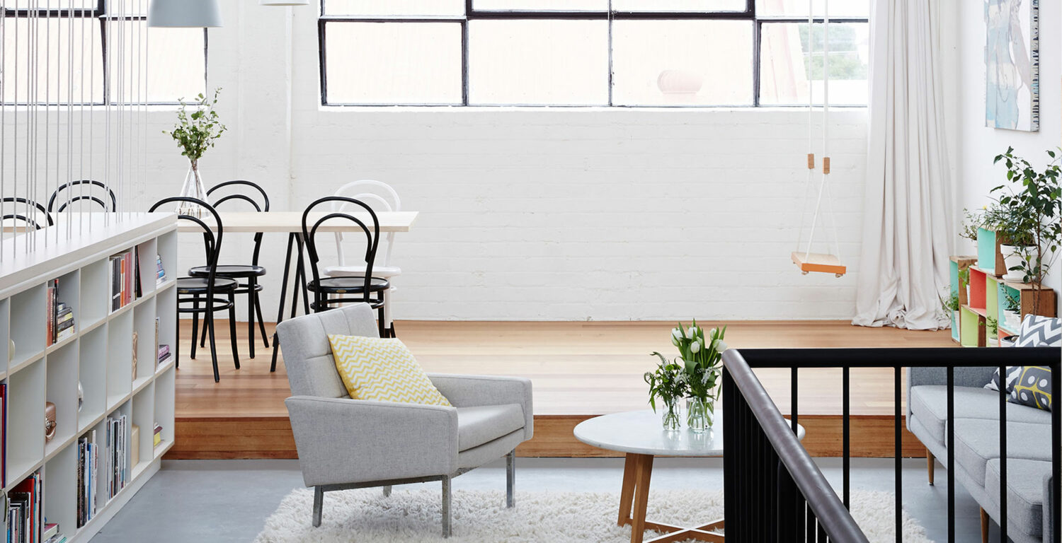Maike Design Industrial warehouse transformation into creative workspace.