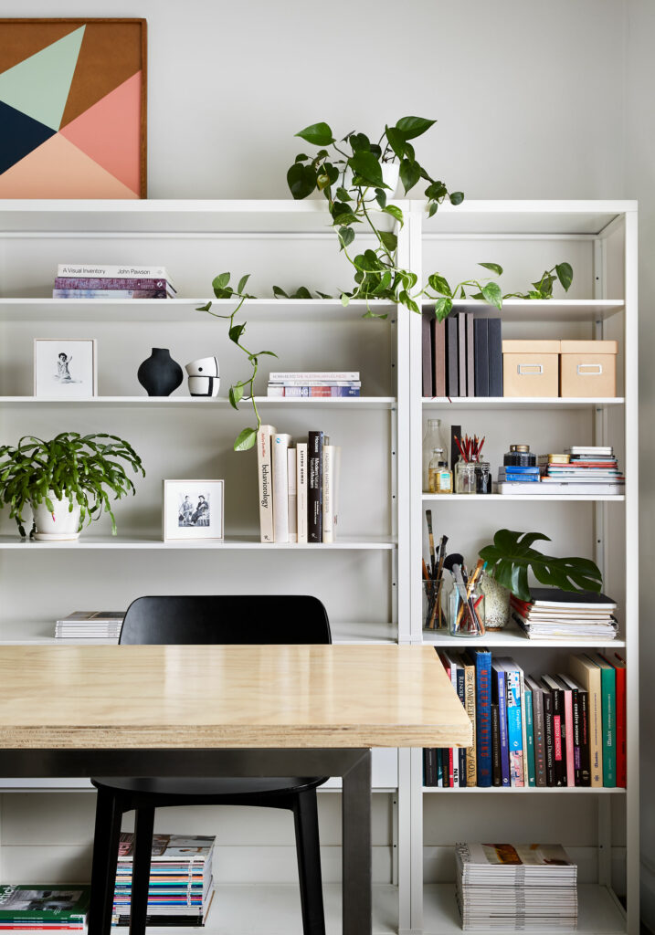 Maike Design study shelves and workbench